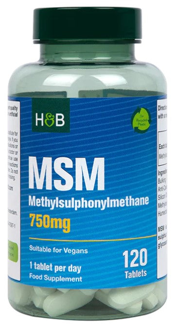 Holland & Barrett MSM, 750 mg – 120 tabletti