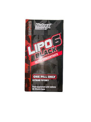 Nutrex Lipo - 6 Black Ultra Concentrate, ülitugev – 60 musta kapslit