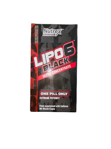 Nutrex Lipo - 6 Black Ultra Concentrate, ülitugev – 60 musta kapslit