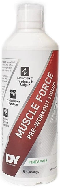 Dorian Yates Muscle Force vedel eeltreeningu energiajook, ananassimaitseline – 500 ml.