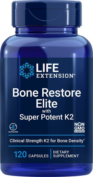 Life Extension Bone Restore Elite superpotentsi K2-ga – 120 kapslit