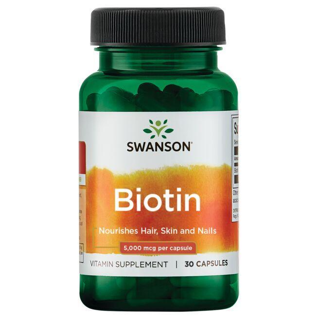 Swansoni biotiin, 5000 mcg – 30 kapslit