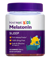 Natrol Kids melatoniin, marjamaitselised – 60 kummikommi