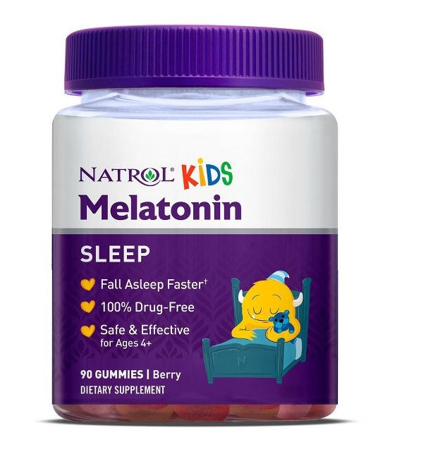 Natrol Kids melatoniin, marjamaitselised – 90 närimiskommi