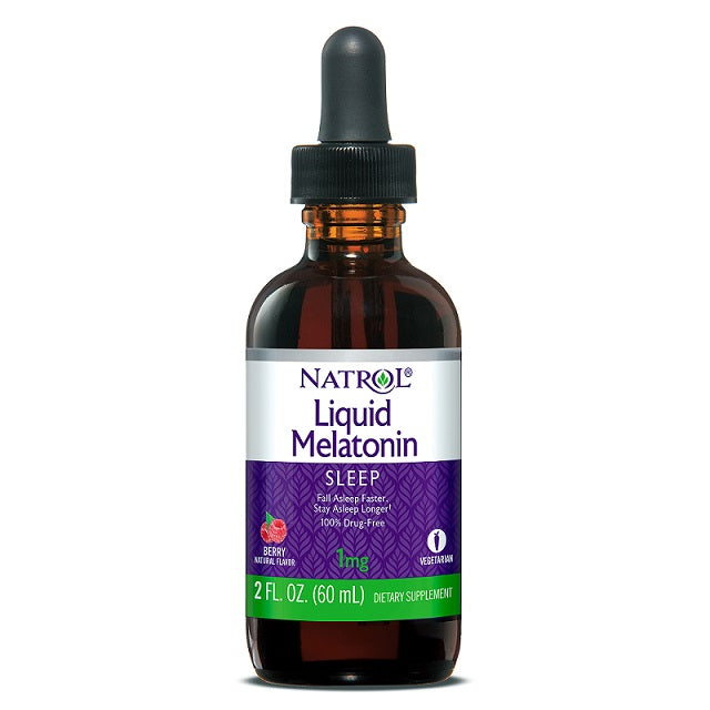 Natrol vedel melatoniin, marjamaitseline - 60 ml.