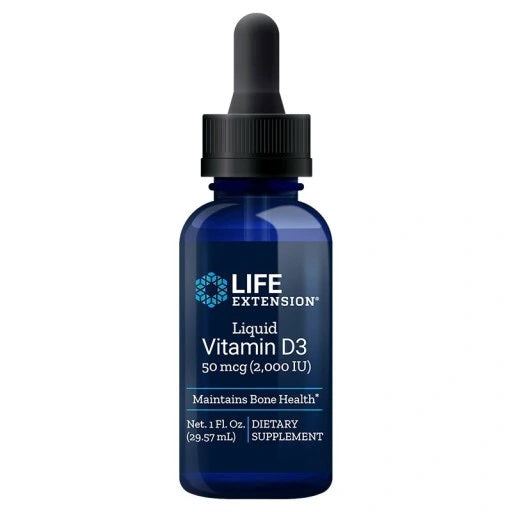 Life Extension Liquid Vitamin D3 Extended Release, 50 mcg - 29 ml.
