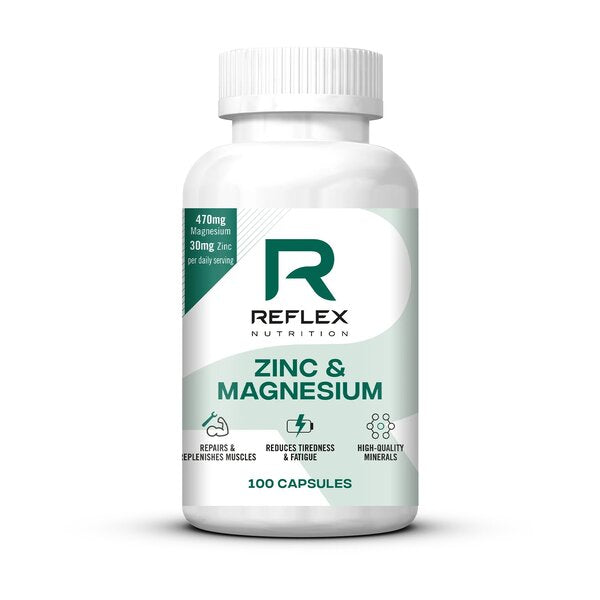 Reflex Nutrition tsink ja magneesium – 100 kapslit