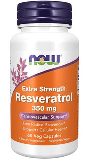 NOW Foods Resveratrool, eriti tugev, 350 mg – 60 kapslit