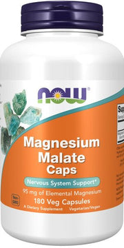 Produkto nuotrauka: NOW Foods Magnesium Malate Caps - 180 kapsulių