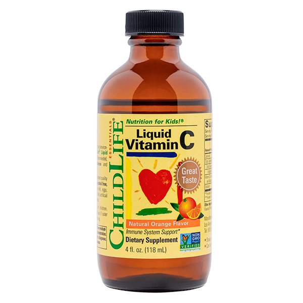 Child Life Vedel C-vitamiin Child Life, looduslik apelsinimaitseline – 118 ml.