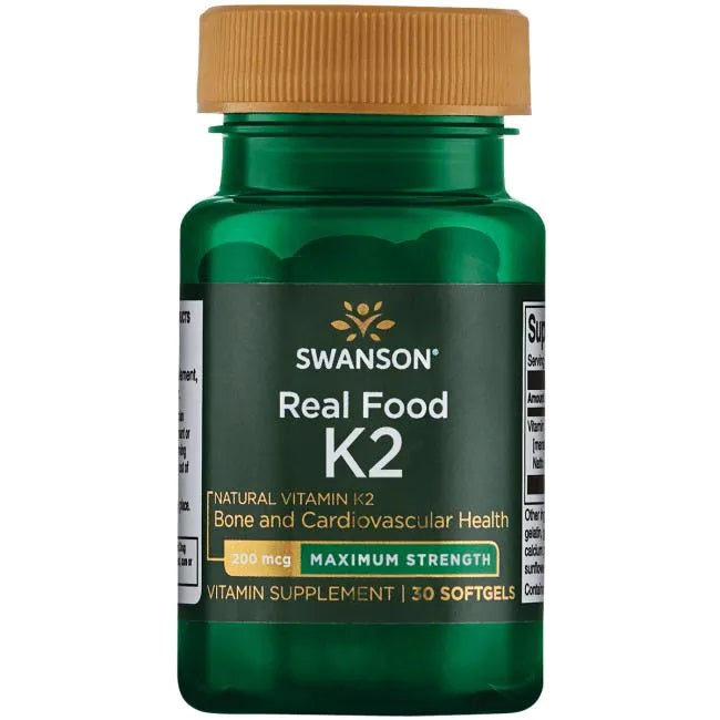 Swanson vitamiin K-2 – looduslik, 200 mcg – 30 kapslit