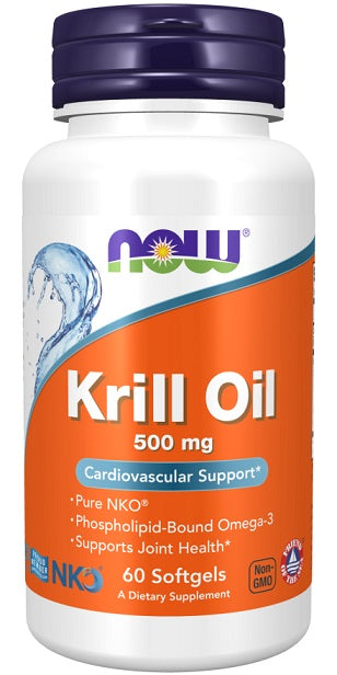 NOW Foods krilliõli, 500 mg – 60 kapslit
