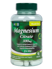Holland & Barrett magneesiumtsitraat, 300 mg – 90 tabletti