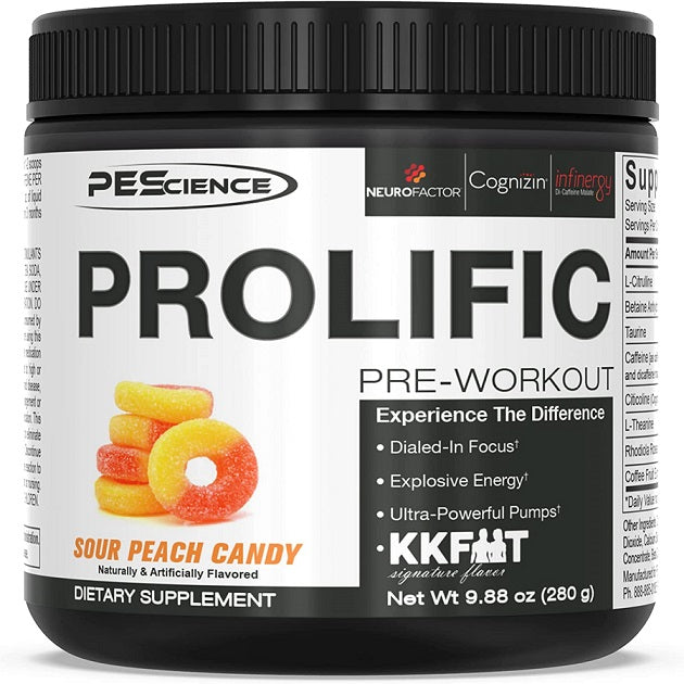 PEScience'i produktiivsed hapu virsiku maitselised kommid – 280 g