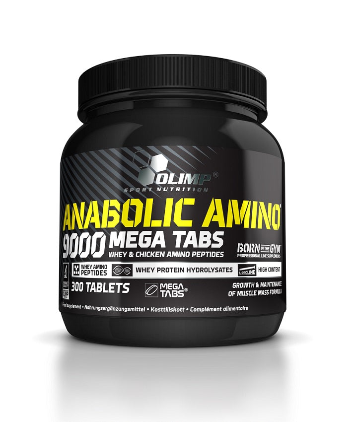 Olimp Nutrition Anabolic Amino 9000, Mega Tablets – 300 tabletti