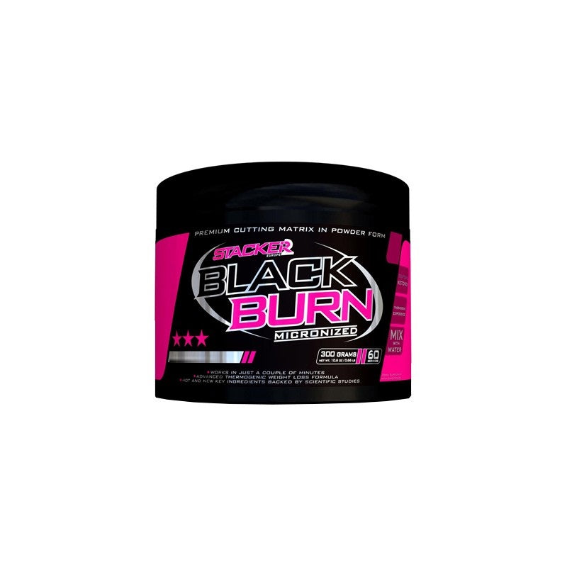 Stacker2 Europe mikroniseeritud mustasõstramaitseline jook Black Burn, sidrunimaitseline – 300 g