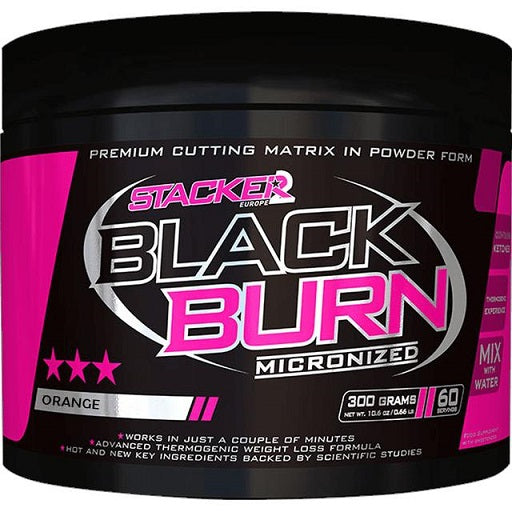 Stacker2 Europe Black Burn mikroniseeritud, apelsinimaitseline – 300 g