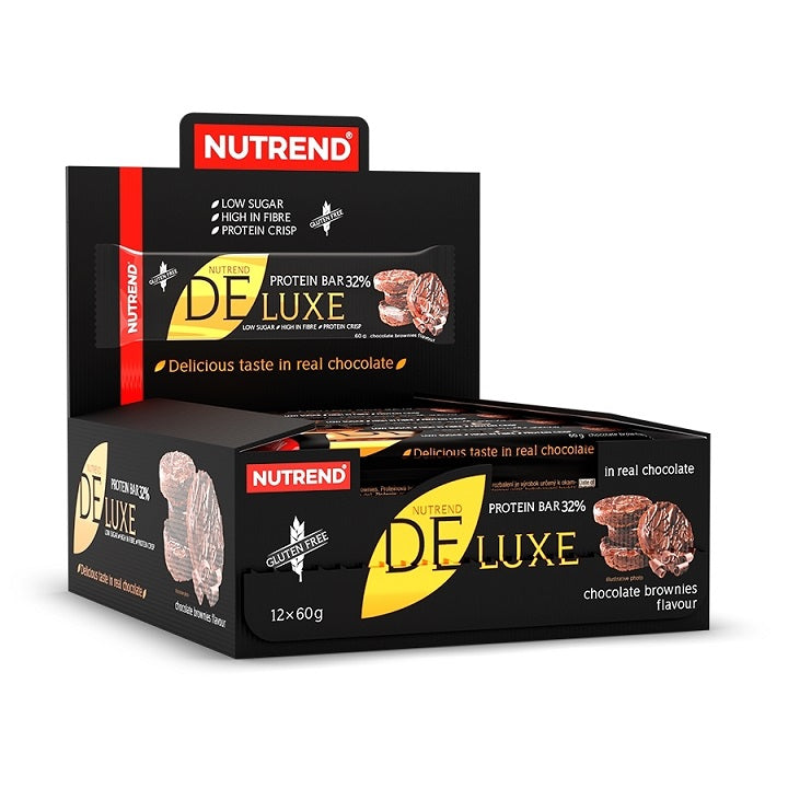 Nutrend Deluxe proteiinibatoon, šokolaadikoogid – 12 x 60 g