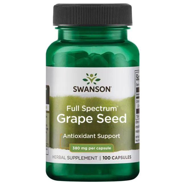 Swansoni täisspektriga viinamarjaseemne ekstrakt, 380 mg – 100 kapslit