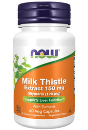 NOW Foods Piimaohaka ekstrakt kurkumiga, 150 mg – 60 kapslit