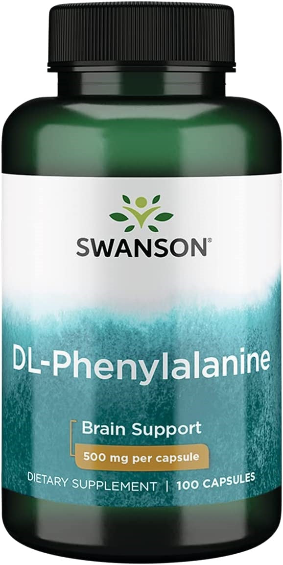Swanson DL-fenüülalaniin, 500 mg – 100 kapslit