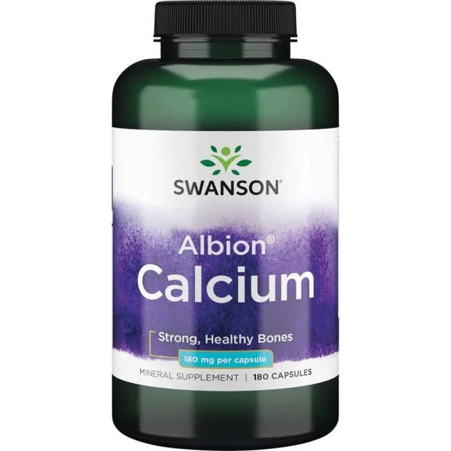 Swanson Albion kaltsium, 180 mg – 180 kapslit
