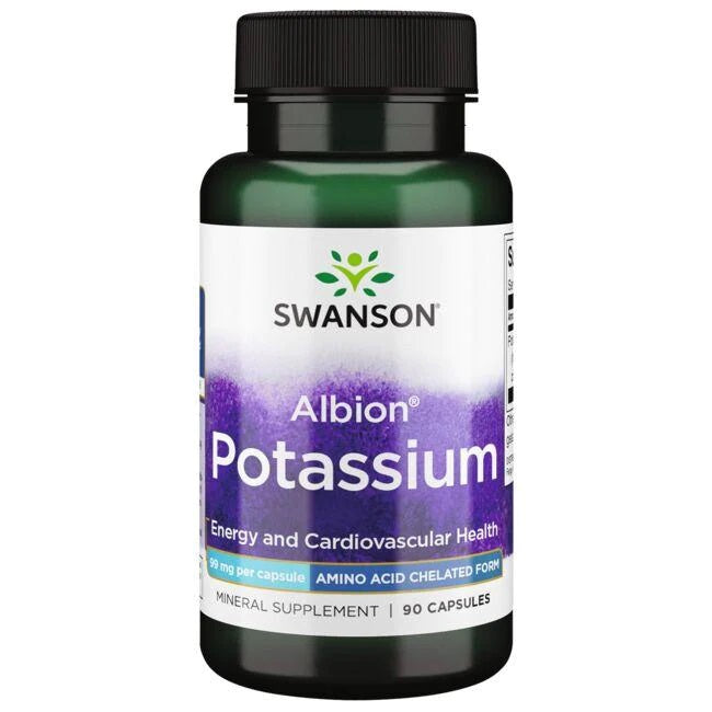 Swanson Albion kaalium, 99 mg – 90 kapslit