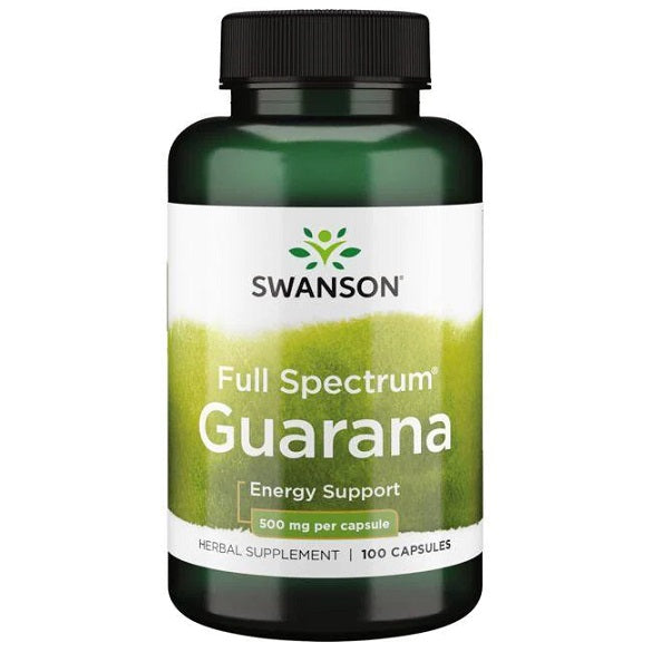 Swansoni täisspektri guaraanapulber, 500 mg – 100 kapslit