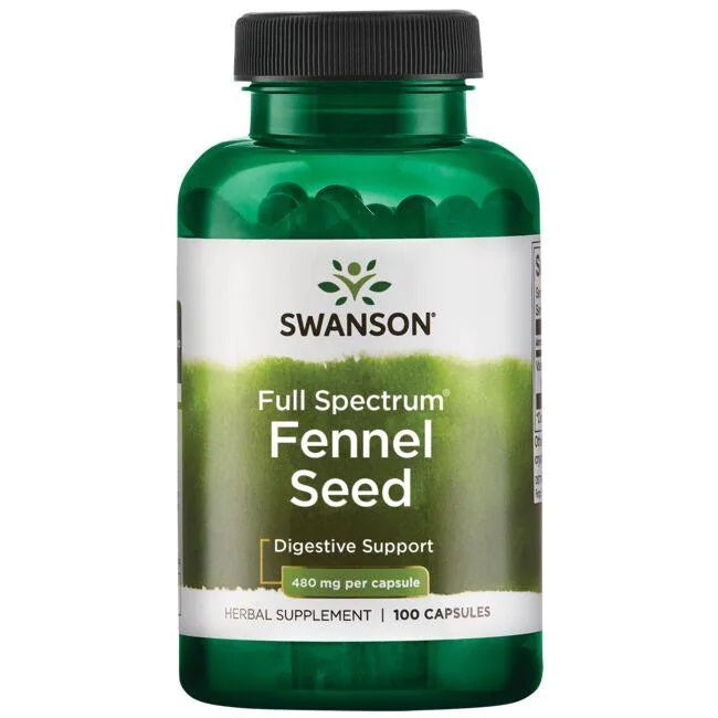 Swanson laia spektriga apteegitilli seemned, 480 mg – 100 kapslit