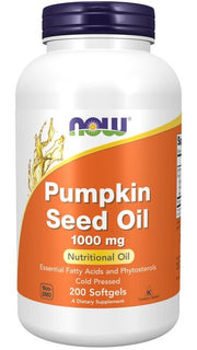 NOW Foods kõrvitsaseemneõli, 1000 mg – 200 kapslit