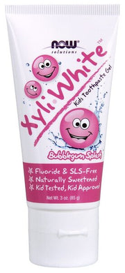 NOW Foods XyliWhite Kids, närimiskummimaitseline jook Burbing gum Splash – 85 g