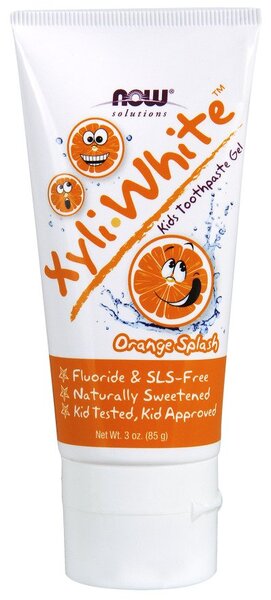 NOW Foods XyliWhite Kids, apelsinimaitseline – 85 g