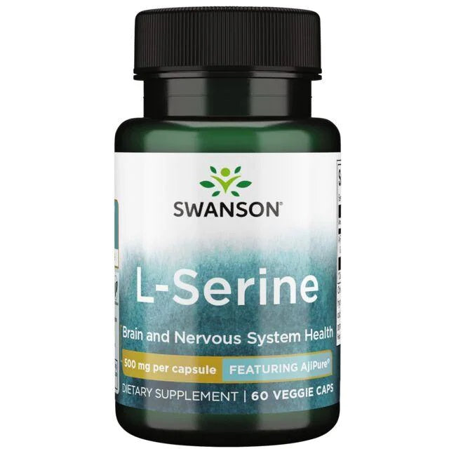 Swanson L-seriin, 500 mg – 60 kapslit