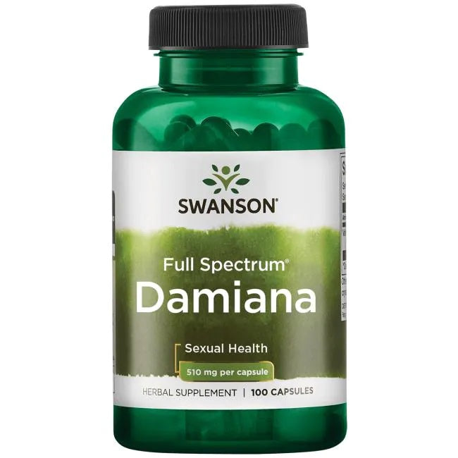 Swanson Damiana, 510 mg – 100 kapslit