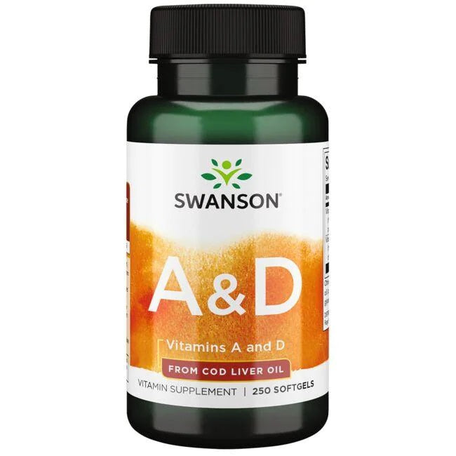Swansoni A- ja D-vitamiinid – 250 kapslit