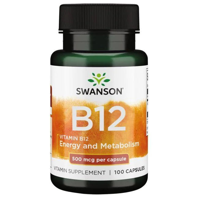 Swansoni vitamiin B12, 500 mcg – 100 kapslit