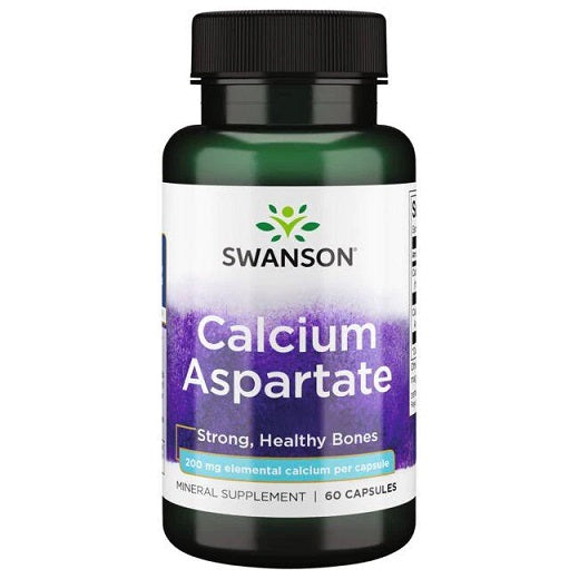 Swanson kaltsiumaspartaat, 200 mg elementaarset kaltsiumi – 60 kapslit