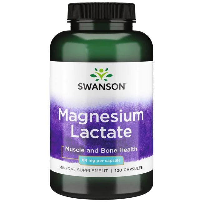 Swanson magneesiumlaktaat, 84 mg – 120 kapslit