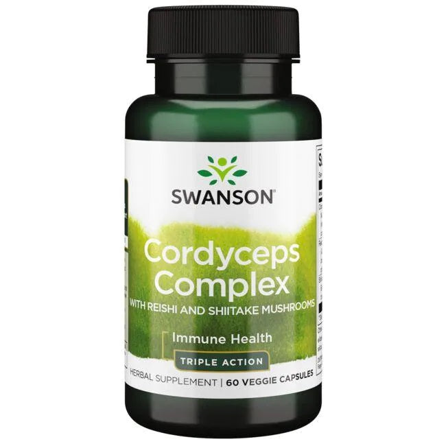 Swanson Cordyceps kompleks Reishi ja Shiitake seentega – 60 kapslit