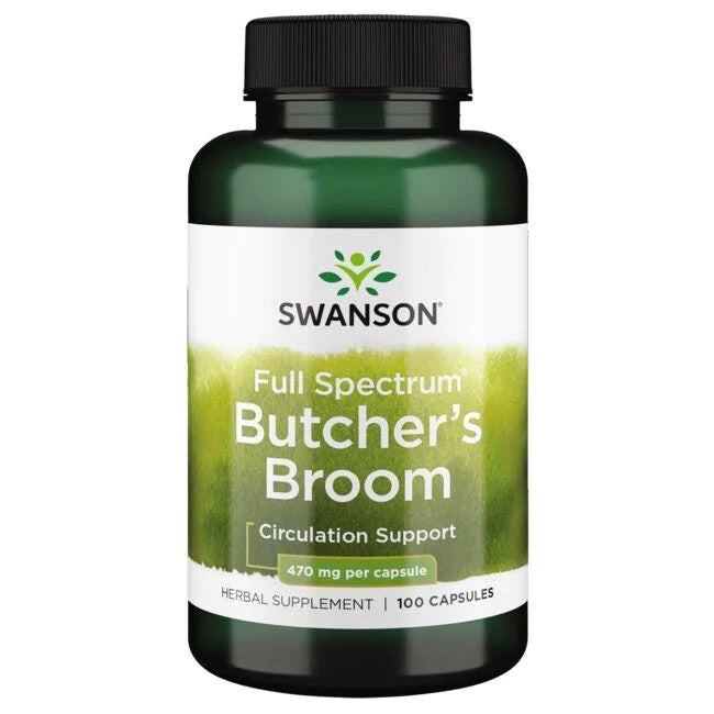 Swanson Full Spectrum Butcher's Broom, 470 mg – 100 kapslit