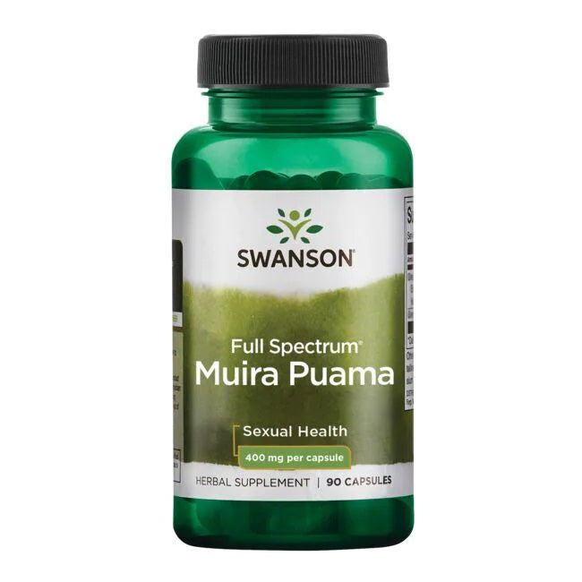 Swanson Full Spectrum Muira Puama, 400 mg – 90 kapslit