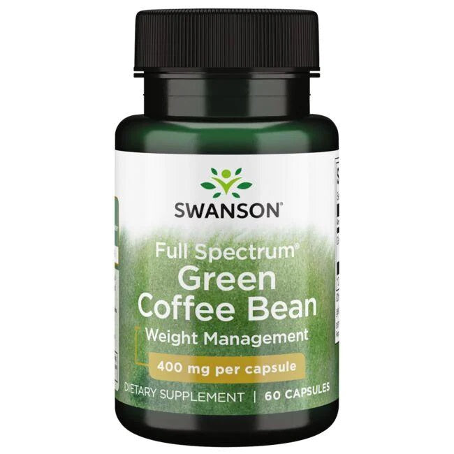 Swanson Full Spectrum rohelise kohvi oad, 400 mg – 60 kapslit