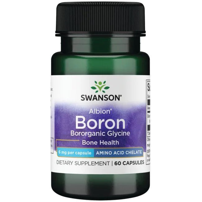Swanson Albion boorglütsinaat, 6 mg – 60 kapslit