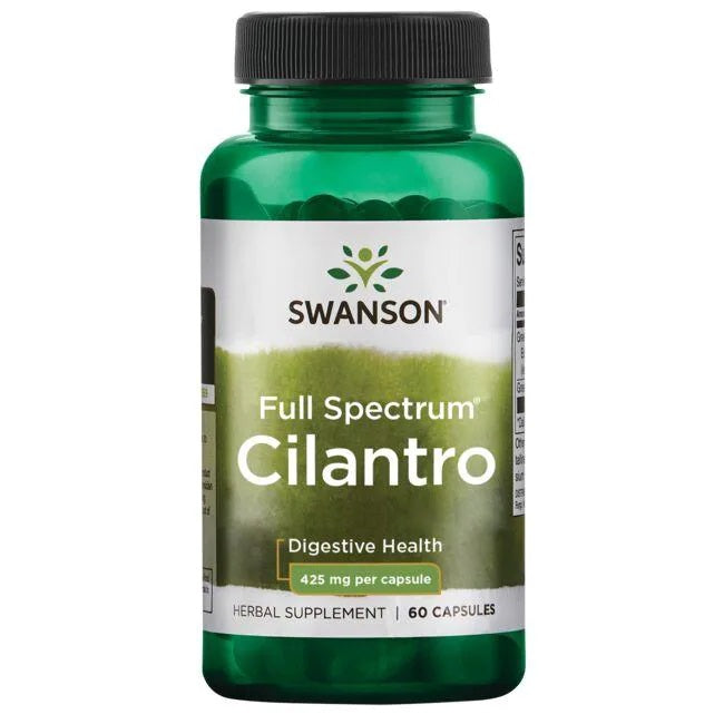 Swansoni täisspektri koriander, 425 mg – 60 kapslit