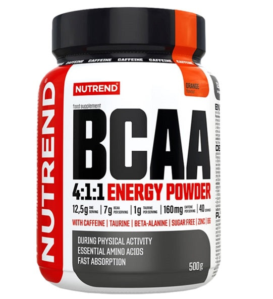 Nutrend BCAA 4:1:1 energiapulber, apelsinimaitseline – 500 g