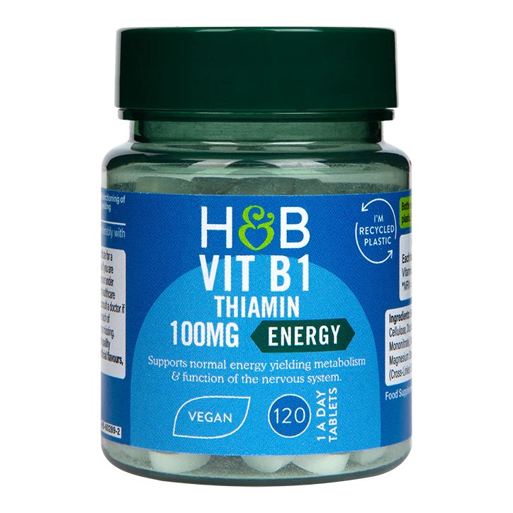 Holland & Barrett B1-vitamiin, 100 mg – 120 tabletti