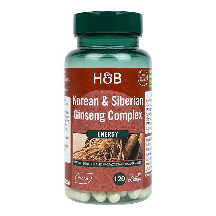 Holland & Barrett Korea ja Siberi ženšenni kompleks – 120 kapslit