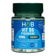 Holland & Barrett vitamiin B6, 50 mg – 120 tabletti