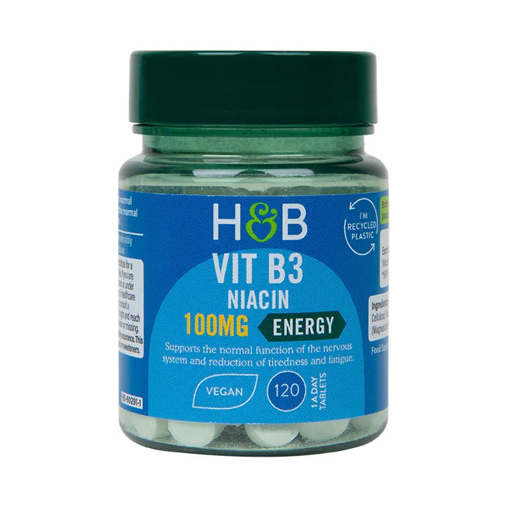 Holland & Barrett vitamiin B3, 100 mg – 120 tabletti