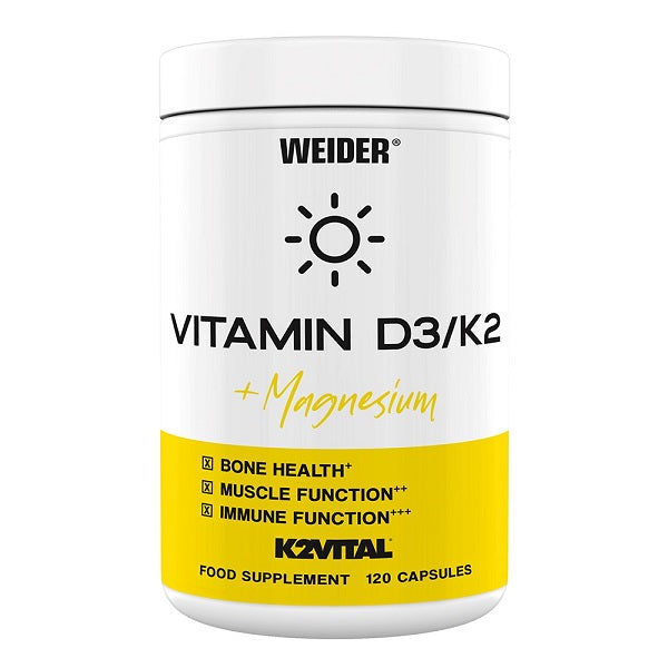 Weider Vitamiin D3/K2 + Magneesium - 120 kapslit